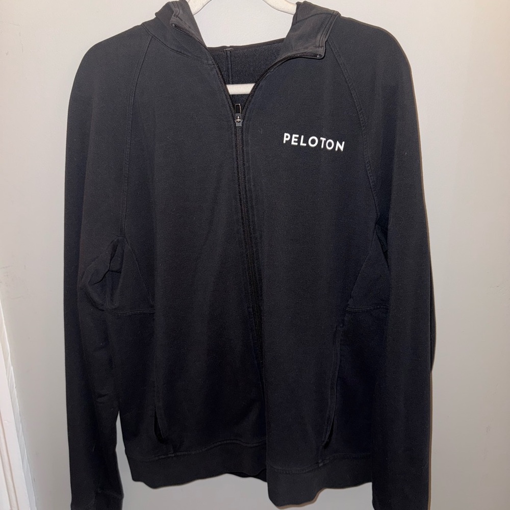 Peloton X Lululemon Black Zip-Up Hoodie